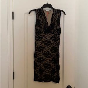 Black lace dress